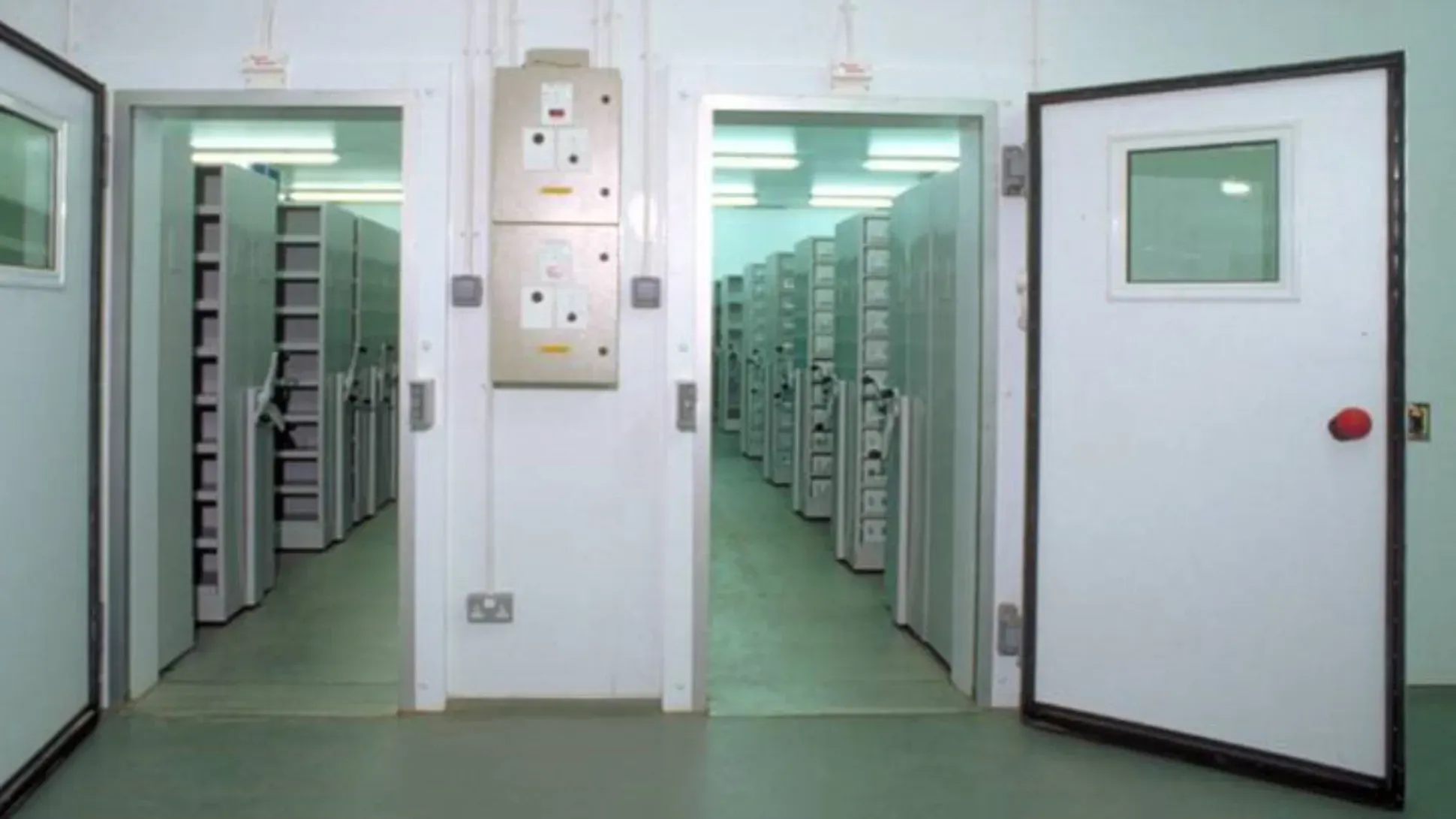 Two doors open to the collections of the Millennium Seed Bank