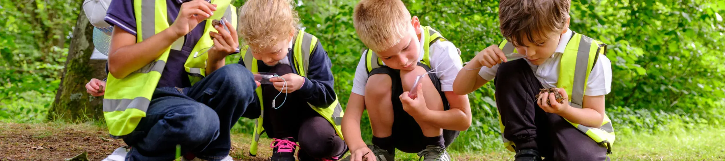 Children on a school session at Wakehurst 