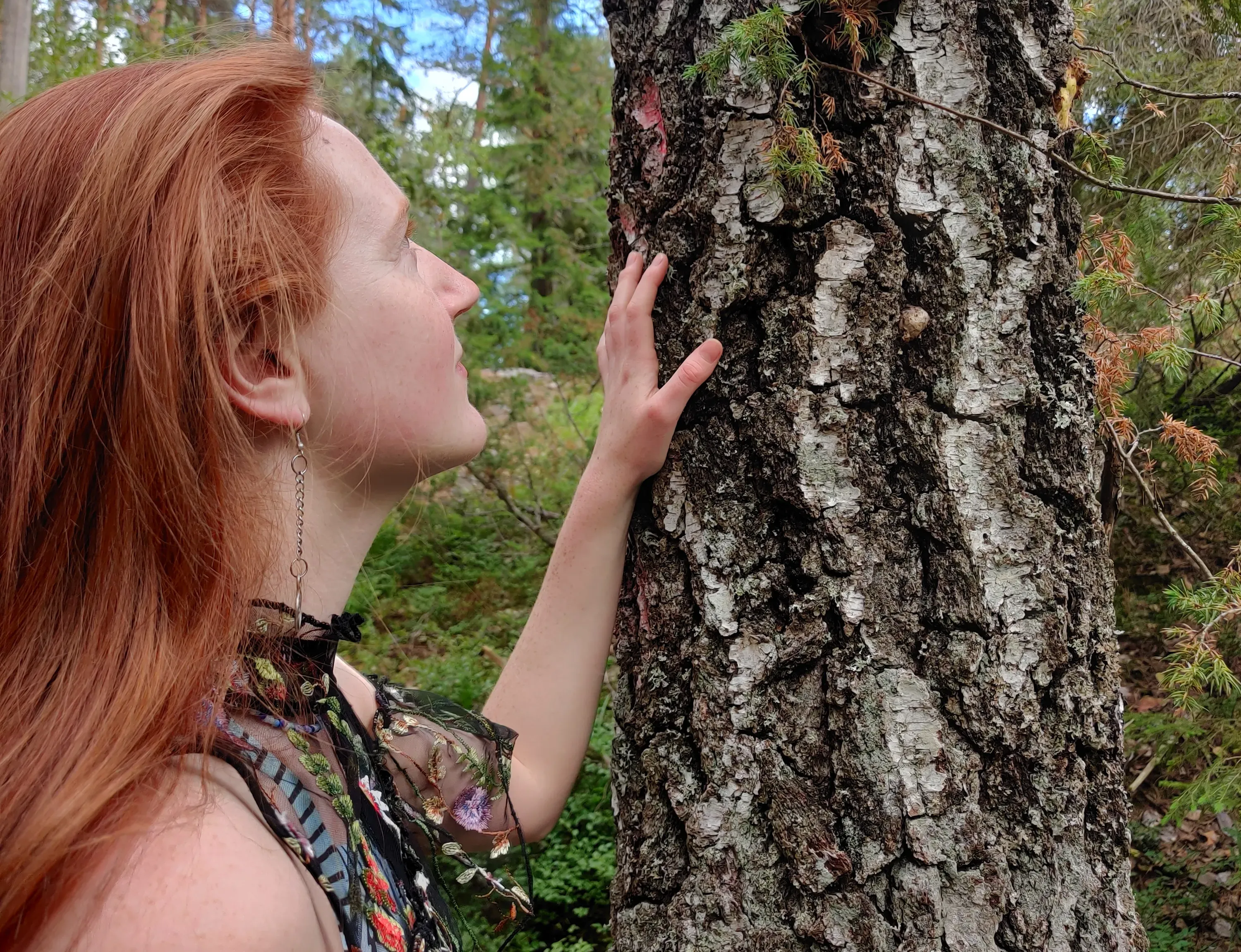 Previous YELA Participant Mattie O'Callaghan exploring fungi in nature, © Mattie O'Callaghan