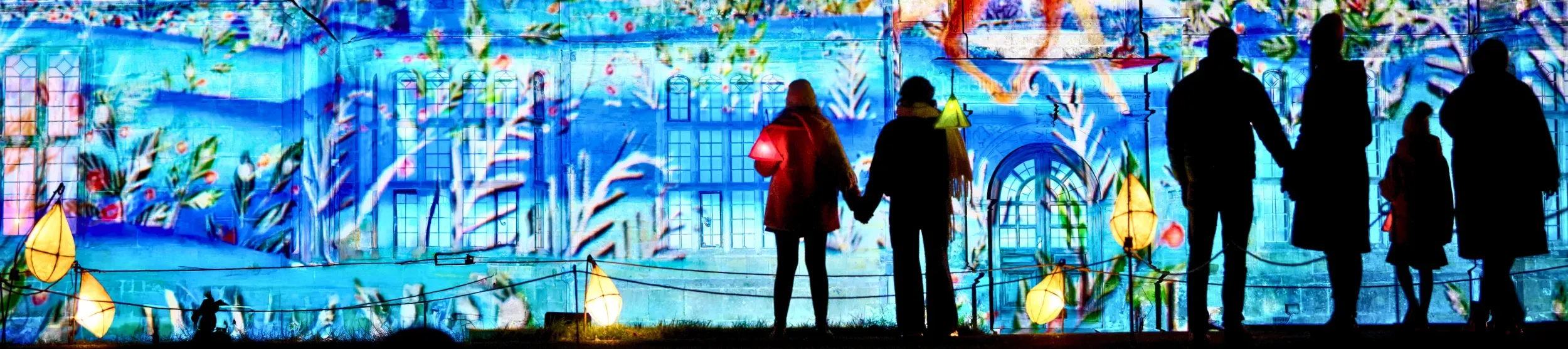 Glow Wild mansion projection 2025